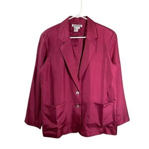 WinterSilks Pink Blazer Tailored Suit Blazer